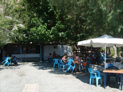 The small bar in Preveli Beach