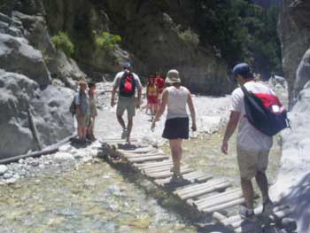 Hiking in the Samaria Gorge