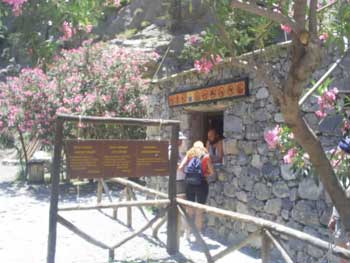 Exit of the 18 km long hike through Samaria Gorge