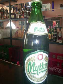 Mythos Beer on Crete